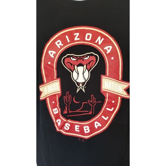 Arizona Diamondbacks - Fanatics T-Shirt Black and Red Large - Picture 3 of 7